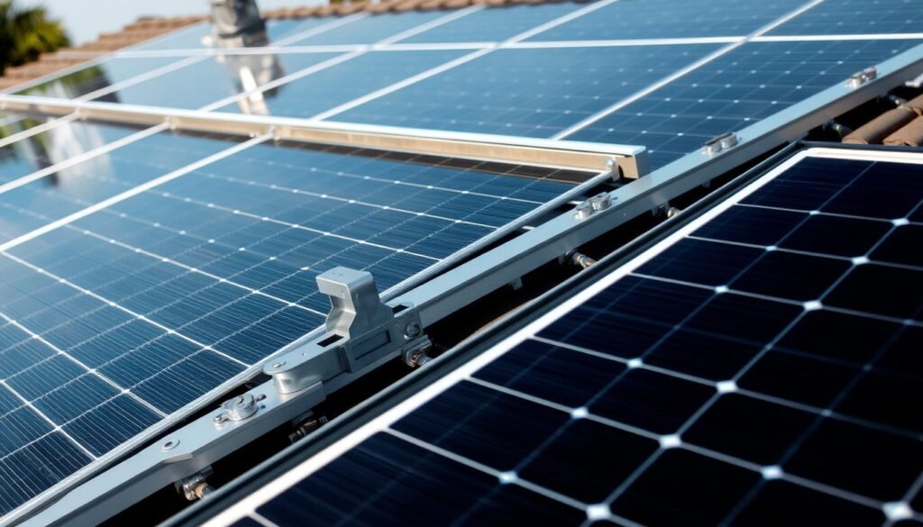 comment sont fixés les panneaux solaires sur le toit