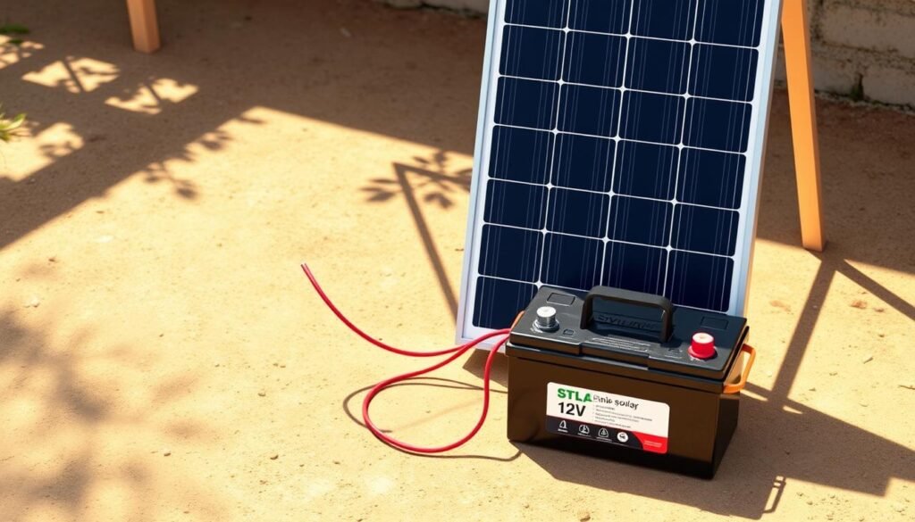 branchement panneau solaire sur batterie 12v